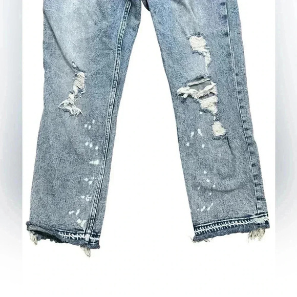 Abercrombie & Fitch Curve Love High Rise Ankle Straight Jeans Size 2 Short - Picture 6 of 7